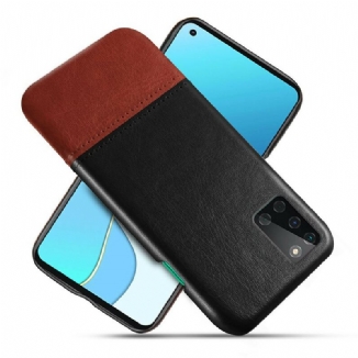 Capa De Celular Para OnePlus 8T Efeito De Couro De Dois Tons Ksq