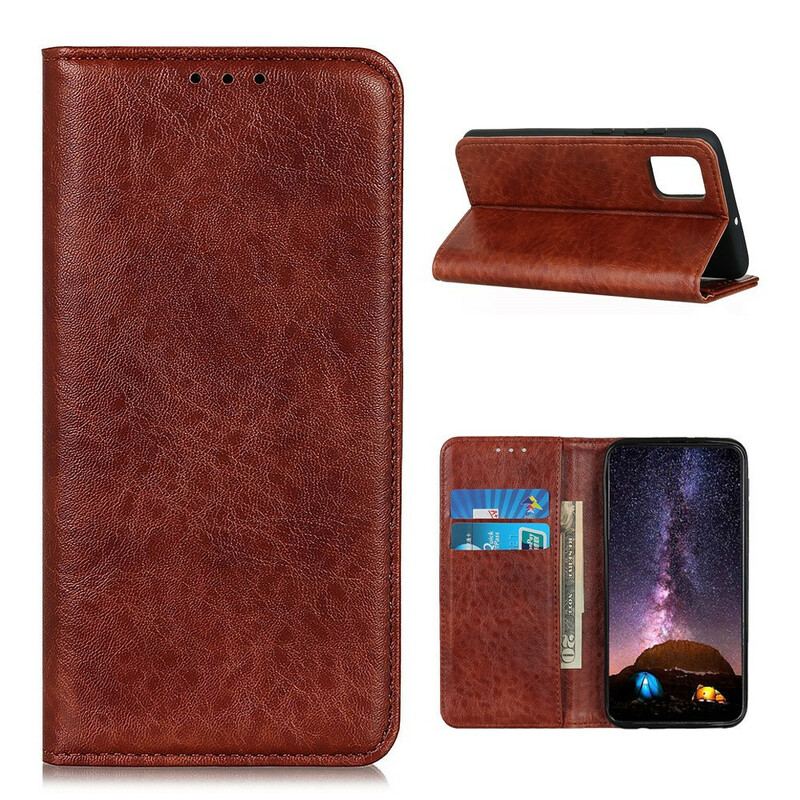 Capa De Celular Para OnePlus 8T Flip Couro Litchi Elegance Dividido