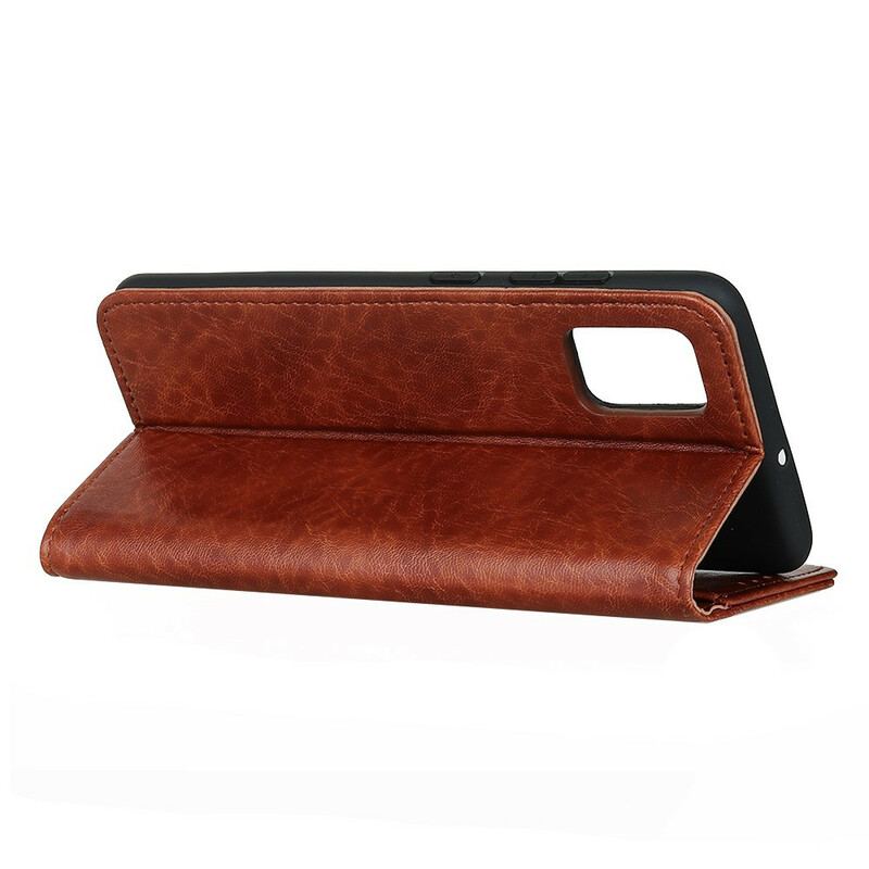 Capa De Celular Para OnePlus 8T Flip Couro Litchi Elegance Dividido