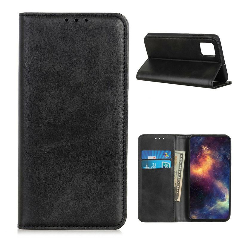 Capa De Celular Para OnePlus 8T Flip Couro Rachado Sóbrio