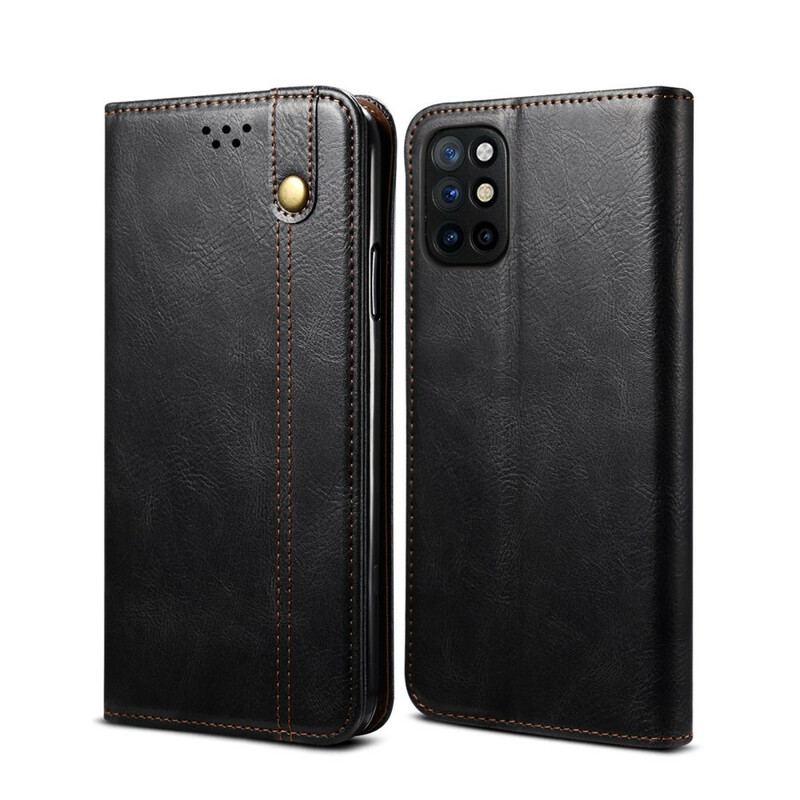 Capa De Celular Para OnePlus 8T Flip Couro Sintético Encerado