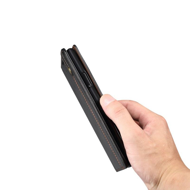 Capa De Celular Para OnePlus 8T Flip Couro Sintético Encerado