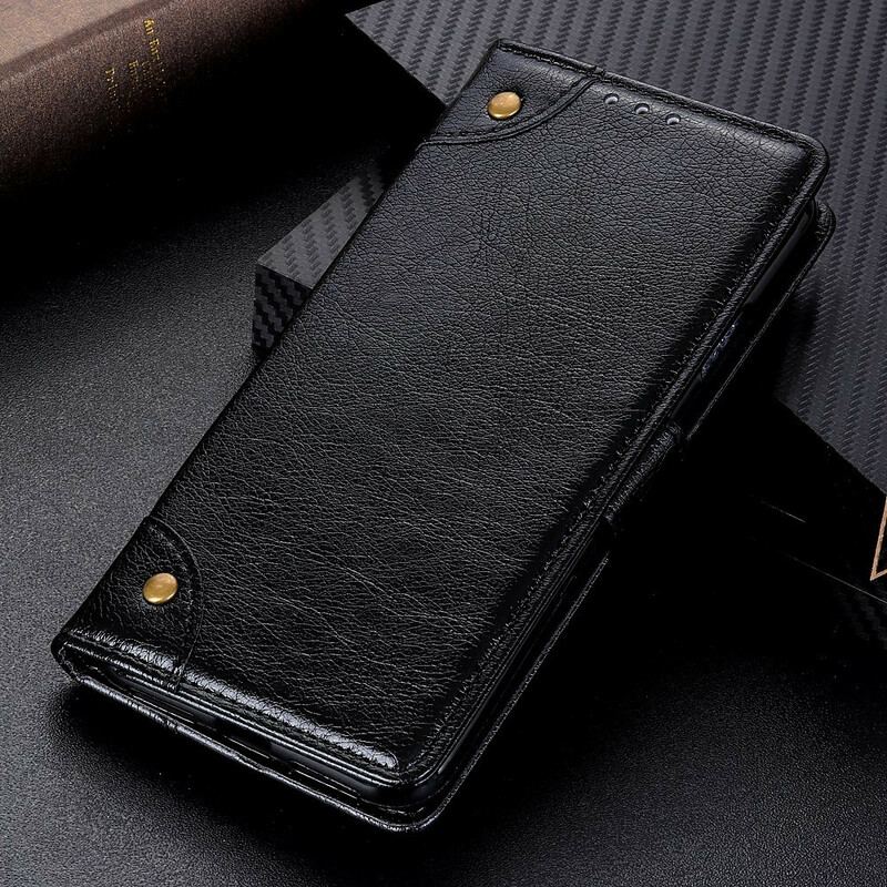 Capa De Celular Para OnePlus 8T Flip Estilo De Couro Nappa