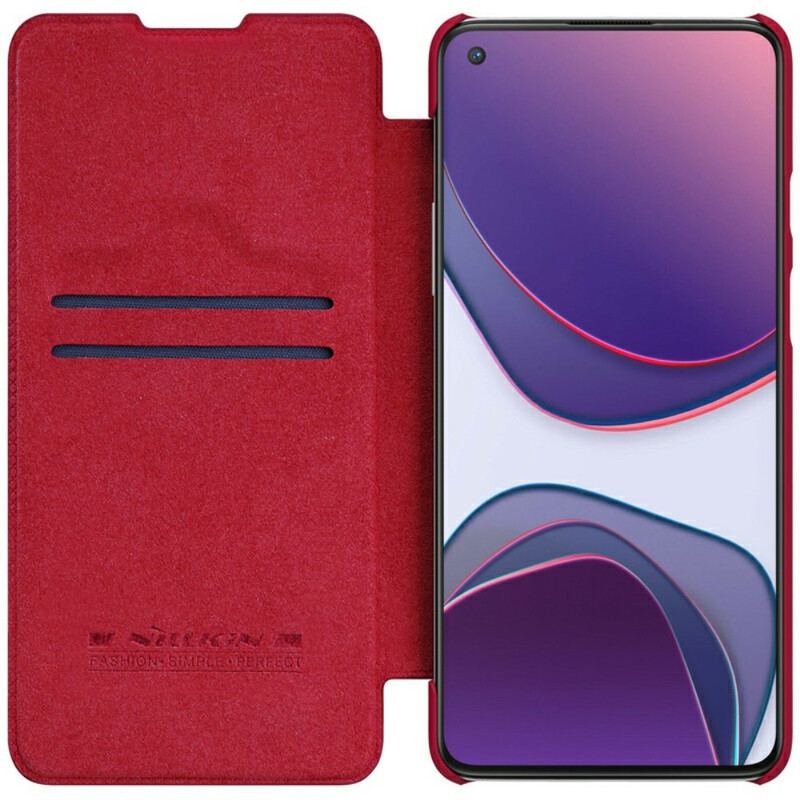 Capa De Celular Para OnePlus 8T Flip Série Nillkin Qin