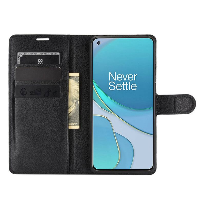 Capa De Couro Para OnePlus 8T Clássico