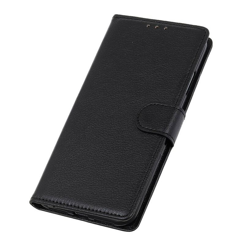 Capa De Couro Para OnePlus 8T Tradicionalmente Lichia