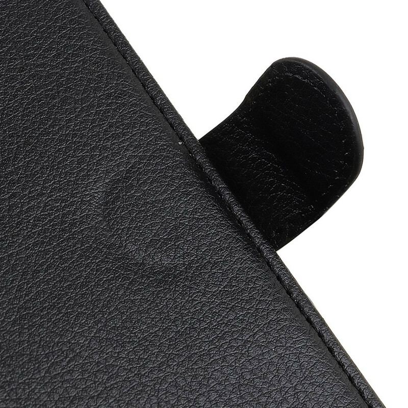 Capa De Couro Para OnePlus 8T Tradicionalmente Lichia