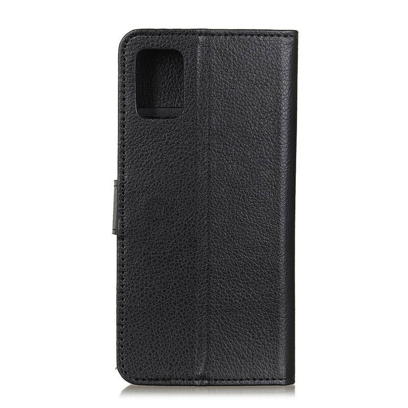 Capa De Couro Para OnePlus 8T Tradicionalmente Lichia