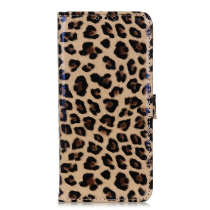 Capa Em Pele Para OnePlus 8T Leopardo