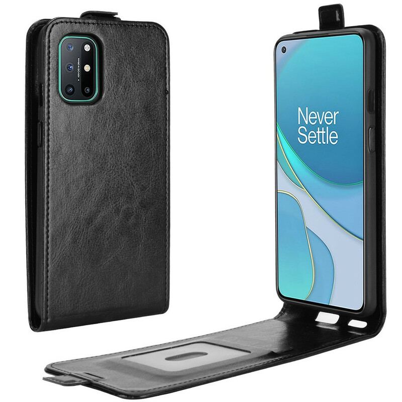 Capa Flip Para OnePlus 8T De Couro Dobrável