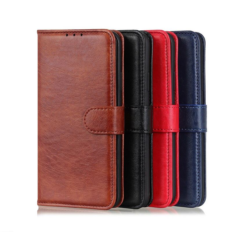 Capa Flip Para OnePlus 8T Couro Sintético Texturizado