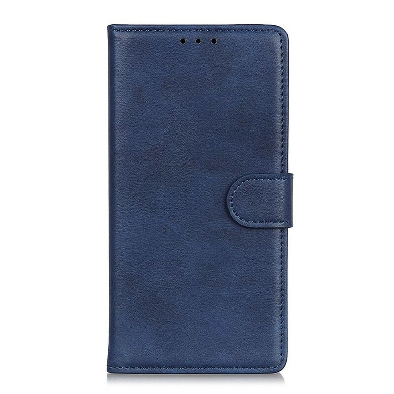 Capa Flip Para OnePlus 8T Efeito De Couro Fosco Retrô