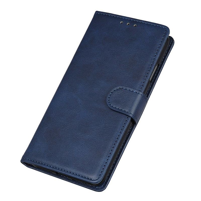 Capa Flip Para OnePlus 8T Efeito De Couro Fosco Retrô