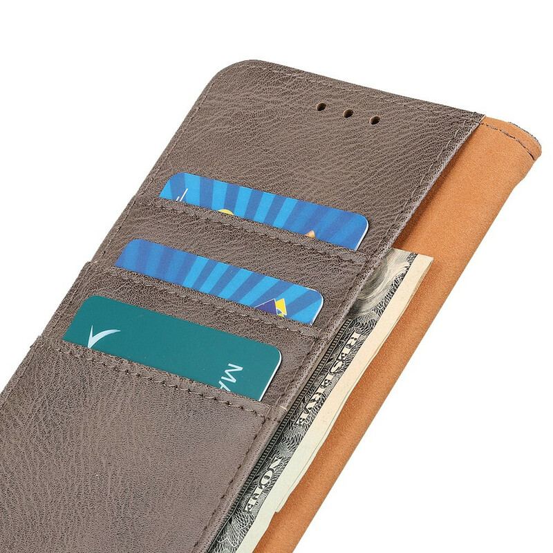 Capa Flip Para OnePlus 8T Imitação De Couro Khazneh