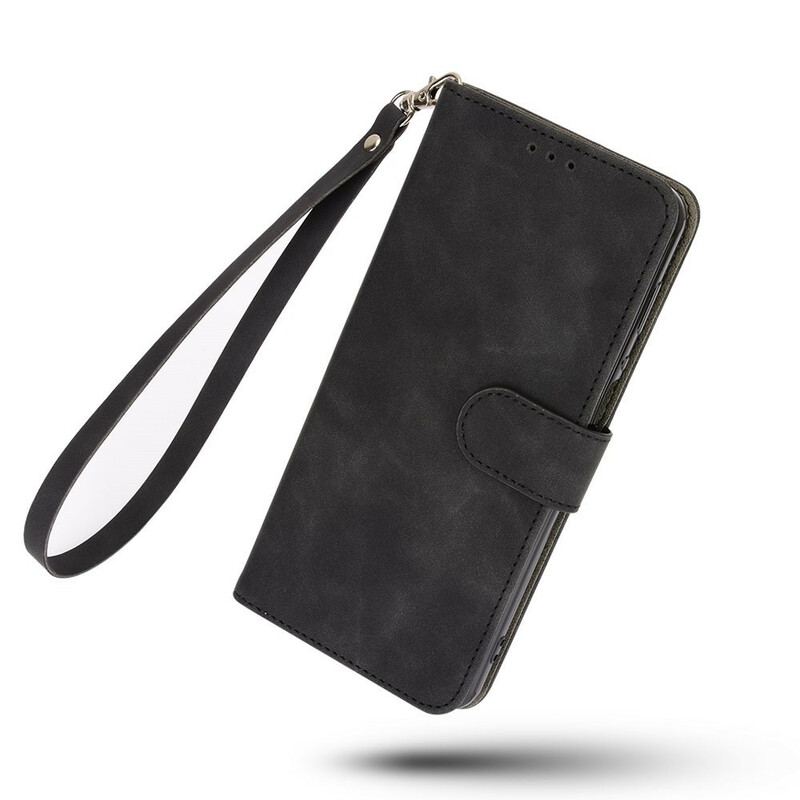 Capa Flip Para OnePlus 8T Toque De Pele