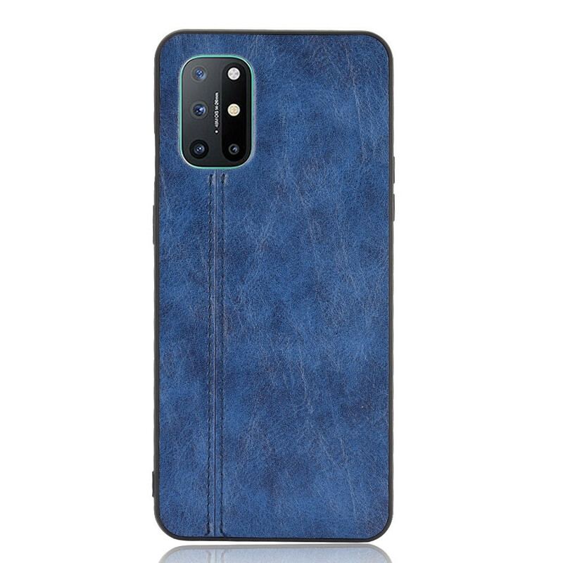 Capa Para OnePlus 8T Costura De Couro Estilo