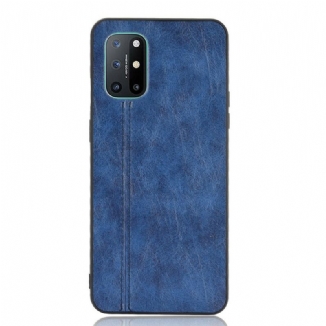 Capa Para OnePlus 8T Costura De Couro Estilo