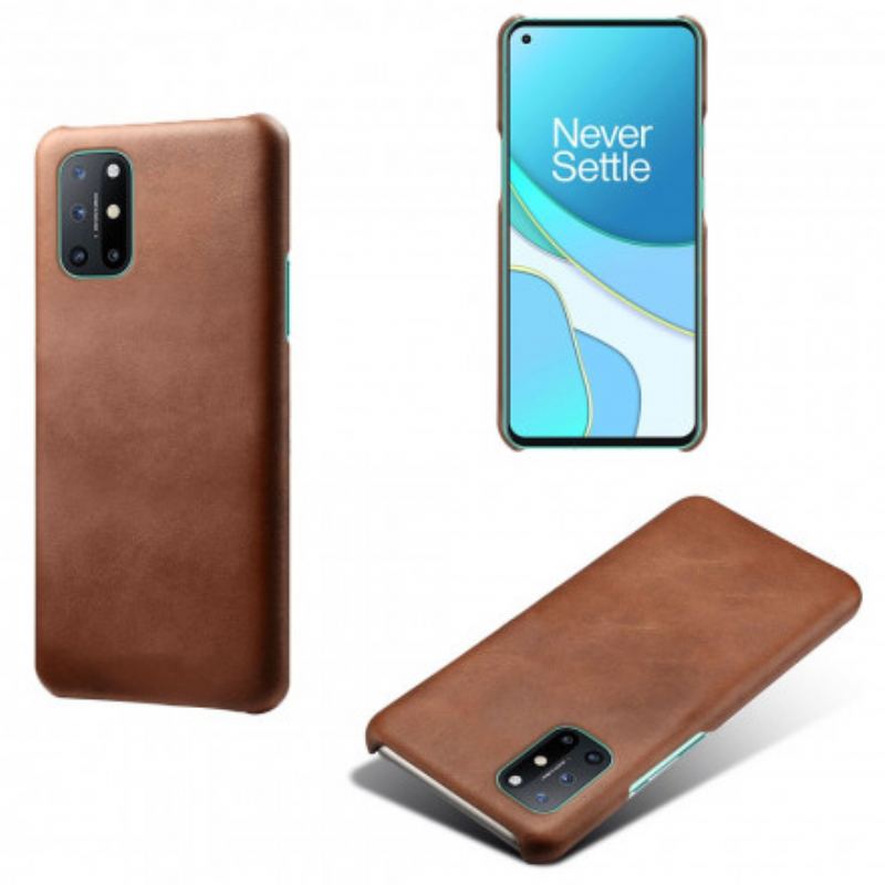 Capa Para OnePlus 8T Efeito Couro