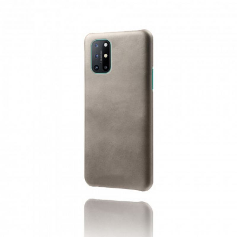 Capa Para OnePlus 8T Efeito Couro