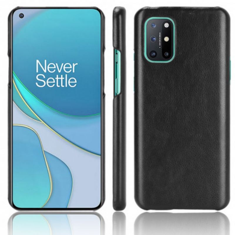 Capa Para OnePlus 8T Efeito Couro De Desempenho Lichia