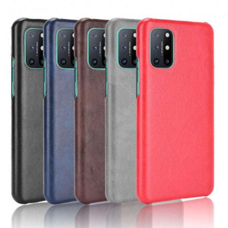 Capa Para OnePlus 8T Efeito Couro De Desempenho Lichia