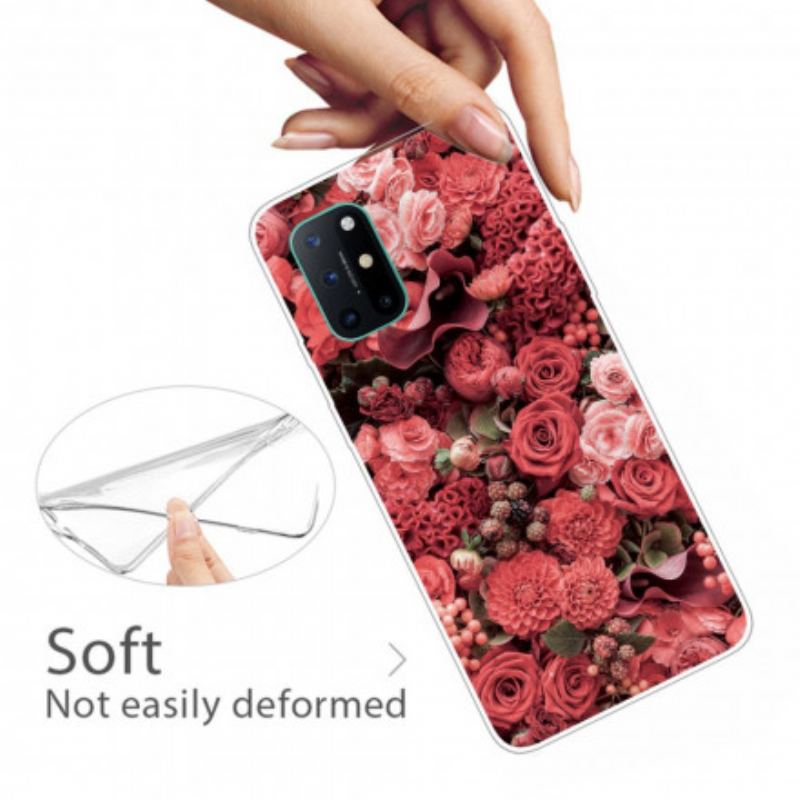 Capa Para OnePlus 8T Flores Intensas