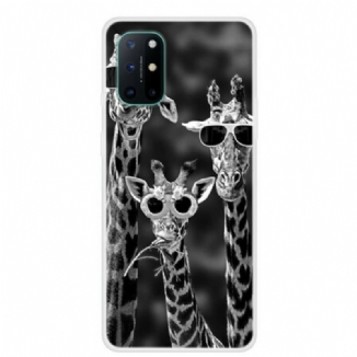 Capa Para OnePlus 8T Girafas Com Óculos