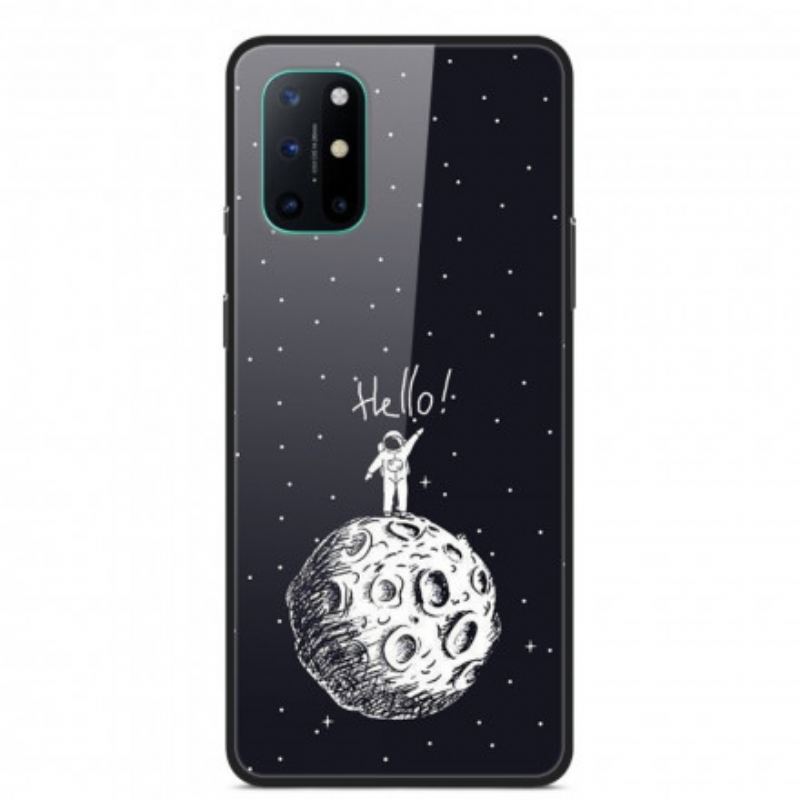 Capa Para OnePlus 8T Hello Moon Vidro Temperado