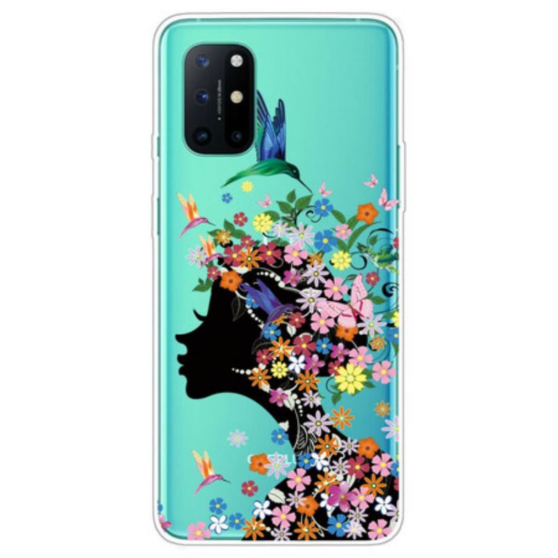 Capa Para OnePlus 8T Linda Cabeça De Flor