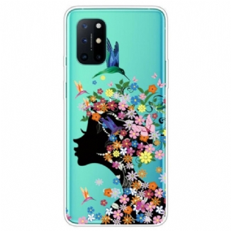 Capa Para OnePlus 8T Linda Cabeça De Flor