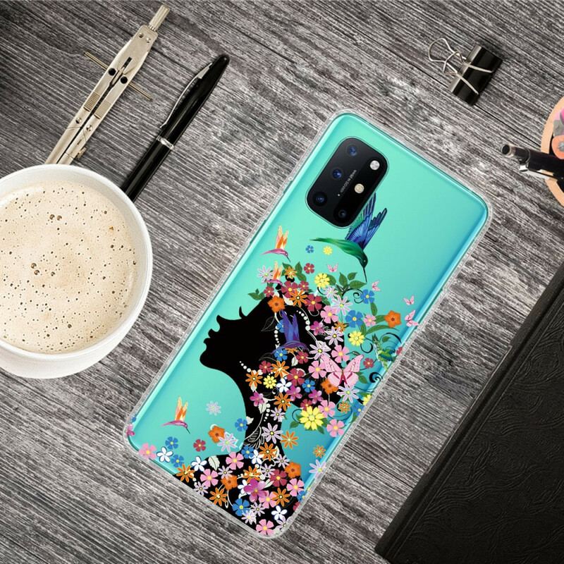 Capa Para OnePlus 8T Linda Cabeça De Flor