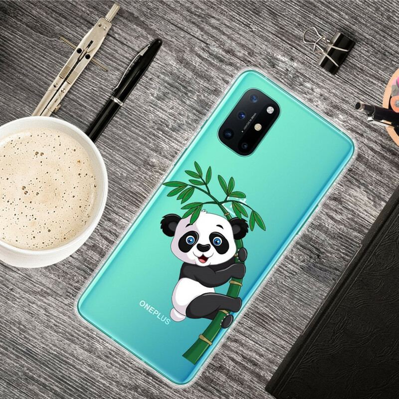 Capa Para OnePlus 8T Panda Sem Costura Em Bambu