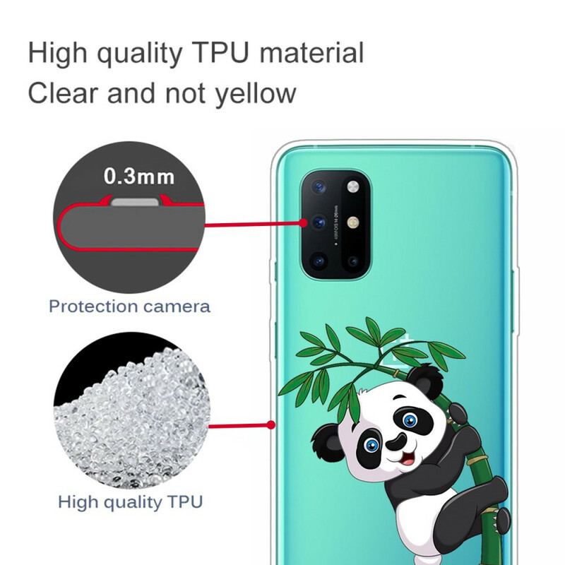 Capa Para OnePlus 8T Panda Sem Costura Em Bambu