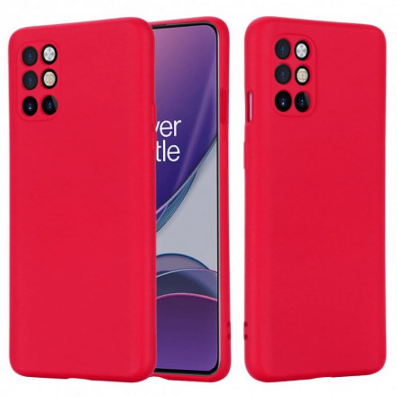 Capa Para OnePlus 8T Silicone Líquido Com Cordão