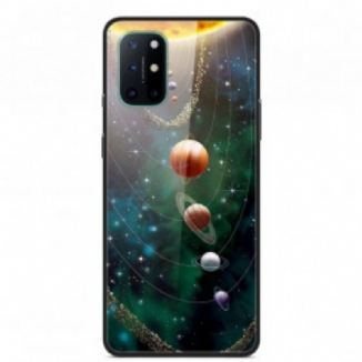 Capa Para OnePlus 8T Sistema Solar De Planetas De Vidro Temperado