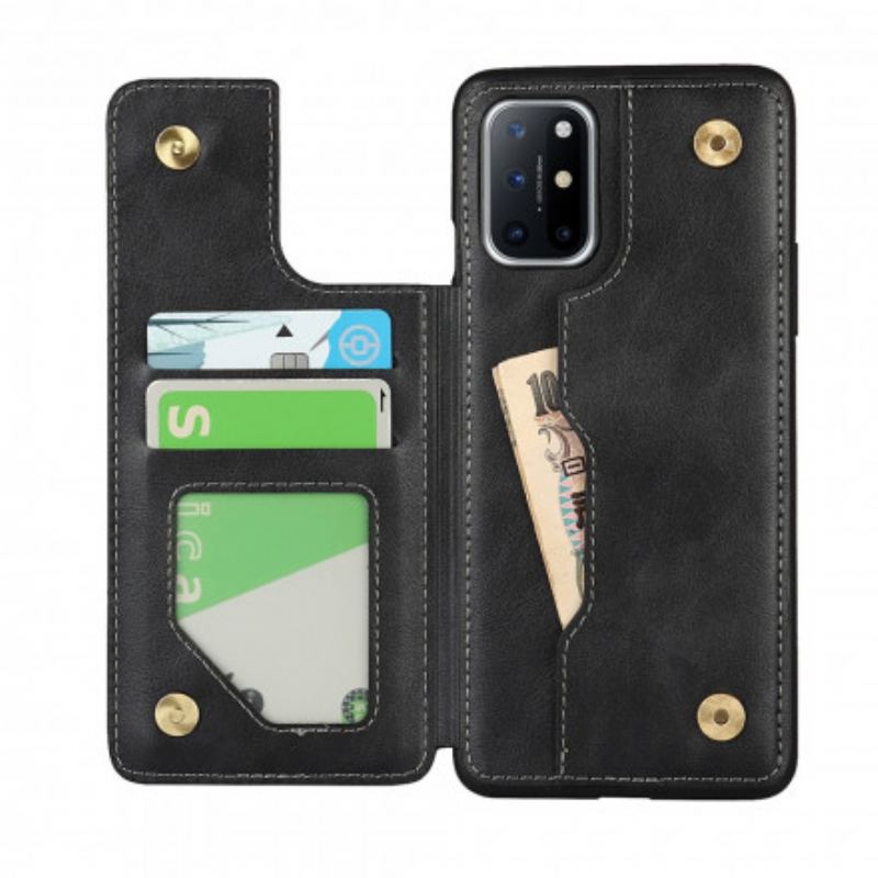 Capa Para OnePlus 8T Suporte Para Cartão E Cordão