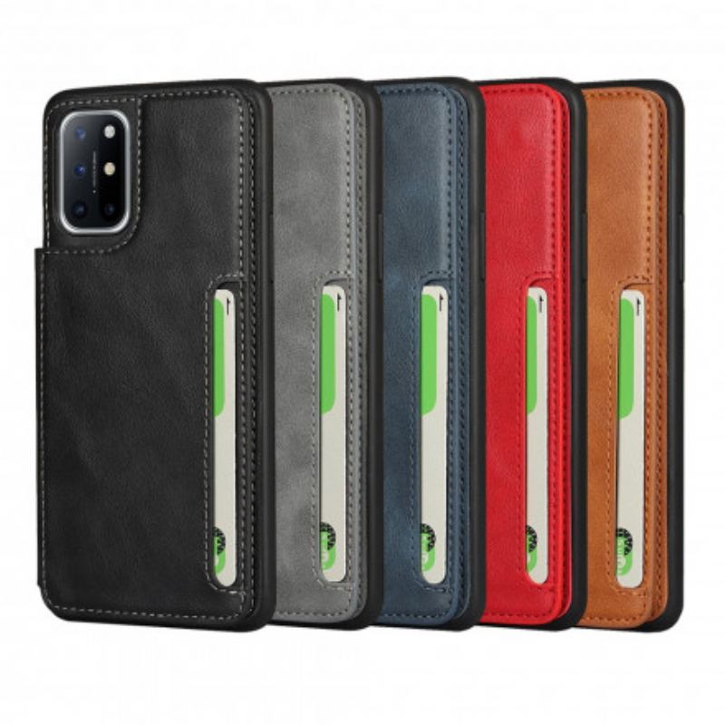 Capa Para OnePlus 8T Suporte Para Cartão E Cordão