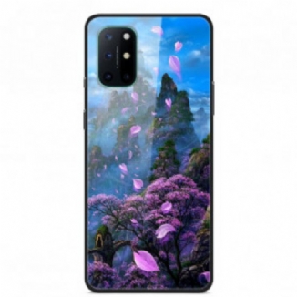 Capa Para OnePlus 8T Vidro Temperado De Paisagem De Fantasia