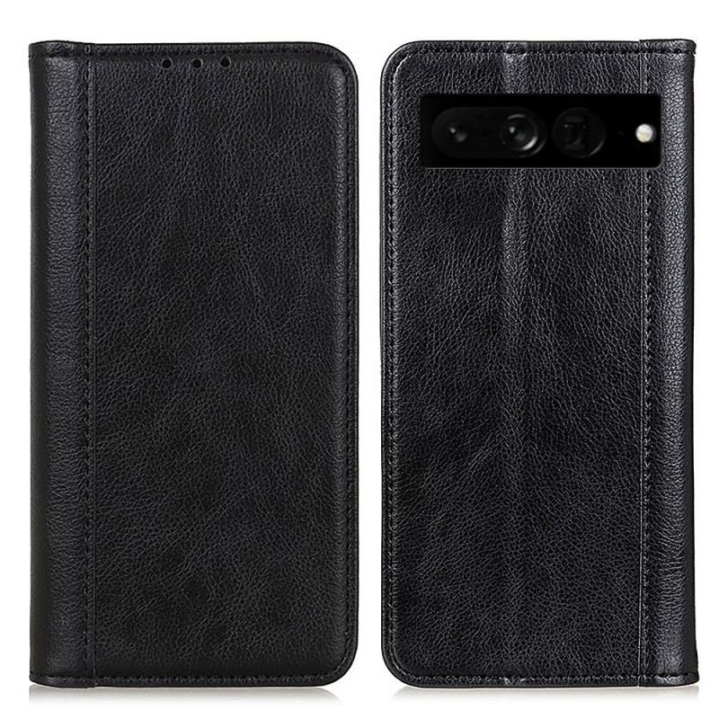 Capa De Celular Para Google Pixel 7 Pro Flip Couro Rachado