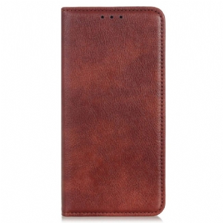 Capa De Celular Para Google Pixel 7 Pro Flip Couro Rachado De Lichia