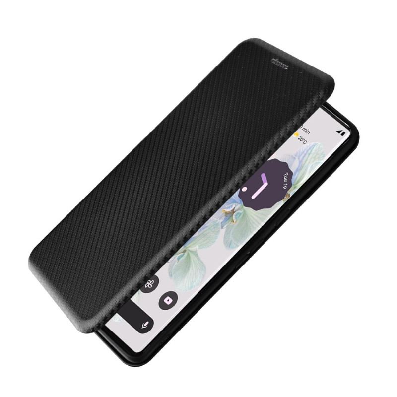 Capa De Celular Para Google Pixel 7 Pro Flip Fibra De Carbono