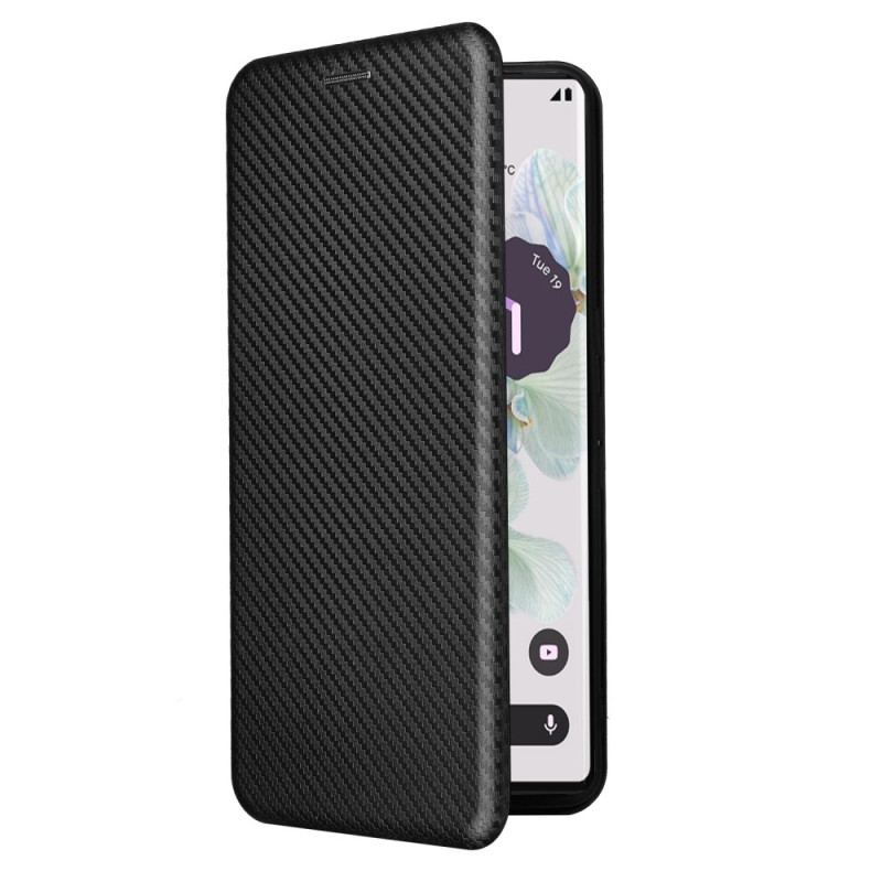 Capa De Celular Para Google Pixel 7 Pro Flip Fibra De Carbono