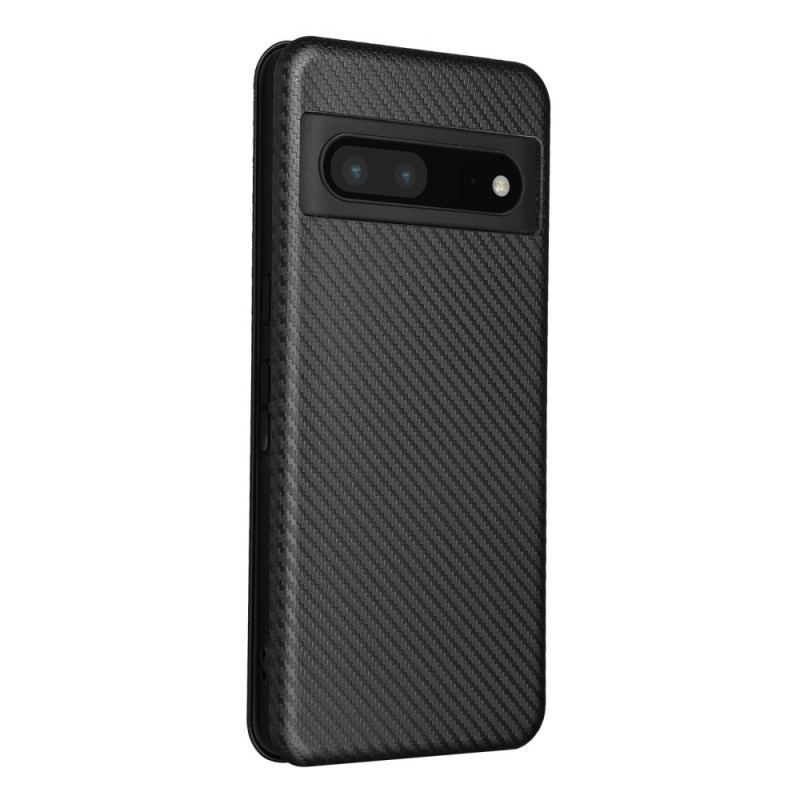 Capa De Celular Para Google Pixel 7 Pro Flip Fibra De Carbono