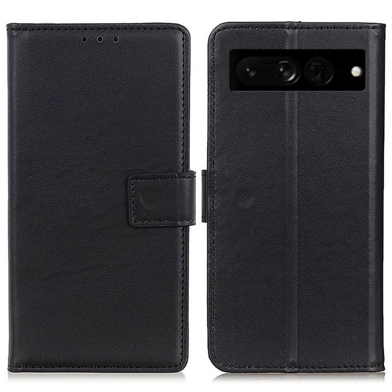 Capa Flip Para Google Pixel 7 Pro Couro Sintético Liso