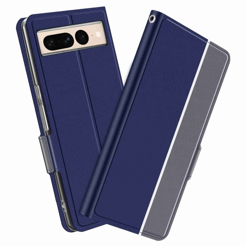 Capa Flip Para Google Pixel 7 Pro Dois Tons