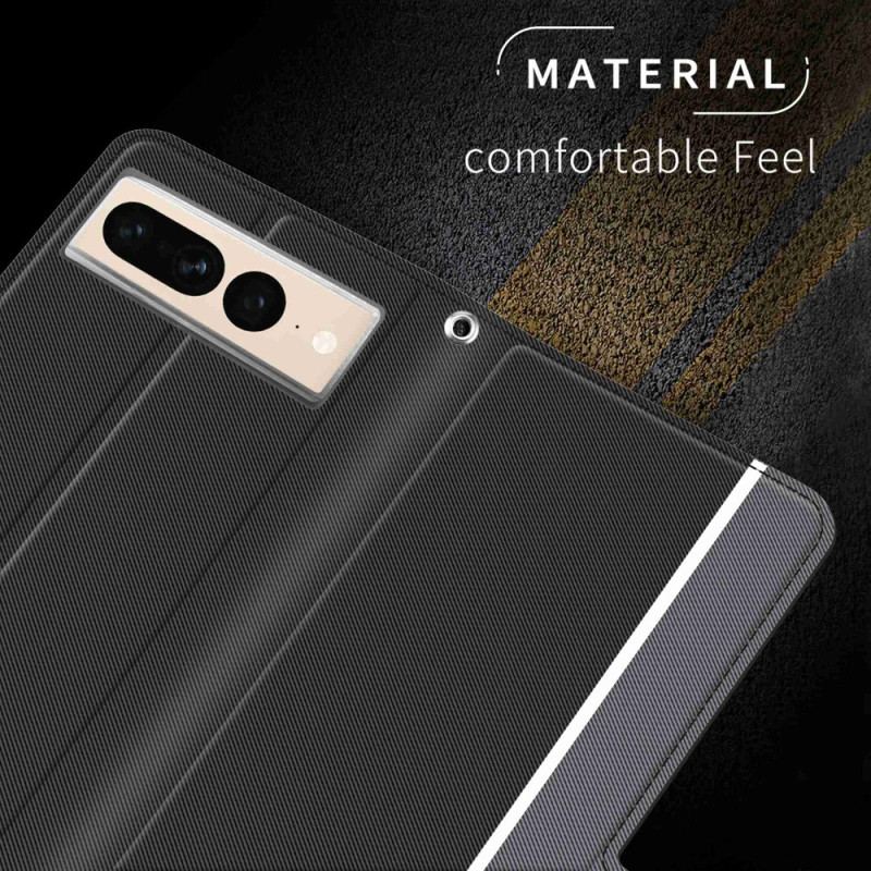 Capa Flip Para Google Pixel 7 Pro Dois Tons