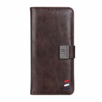 Capa Flip Para Google Pixel 7 Pro Efeito Couro Tricolor