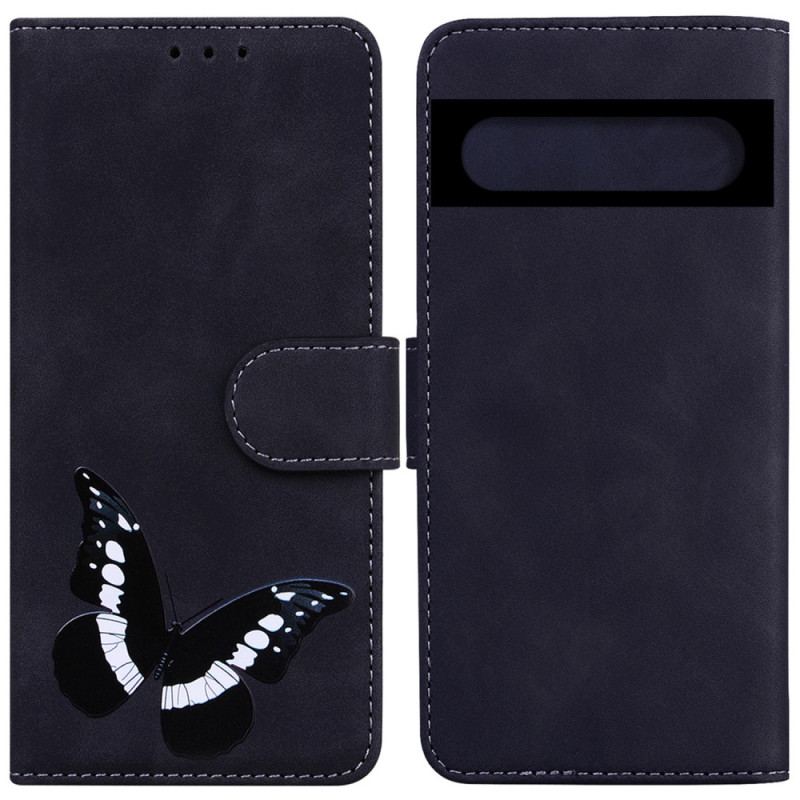 Capa Flip Para Google Pixel 7 Pro Maravilhosa Borboleta