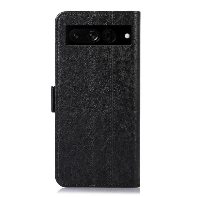 Capa Flip Para Google Pixel 7 Pro Texturizado