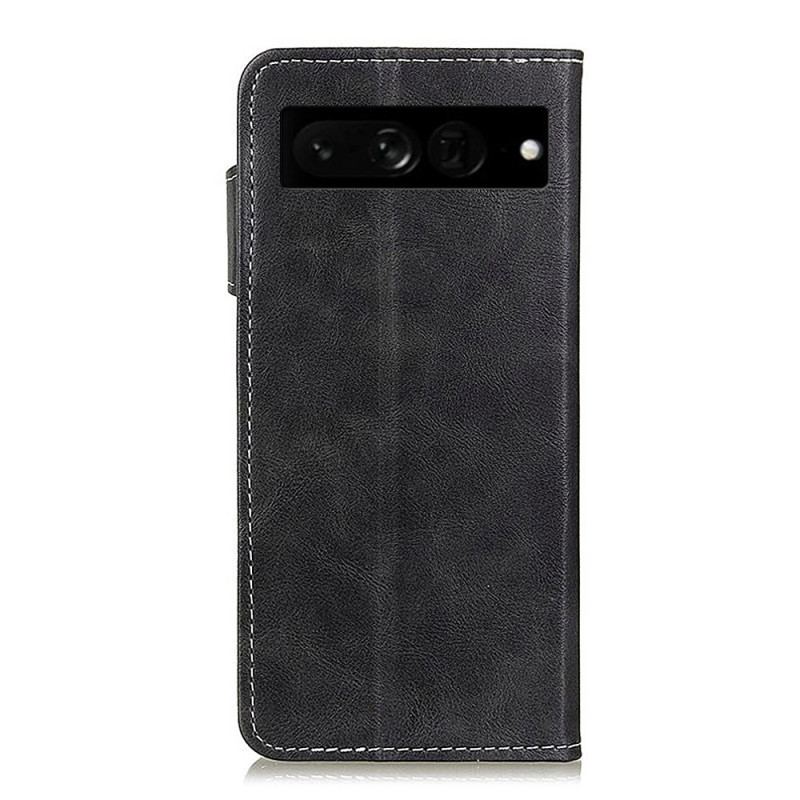 Capa Folio Para Google Pixel 7 Pro Botão Artístico